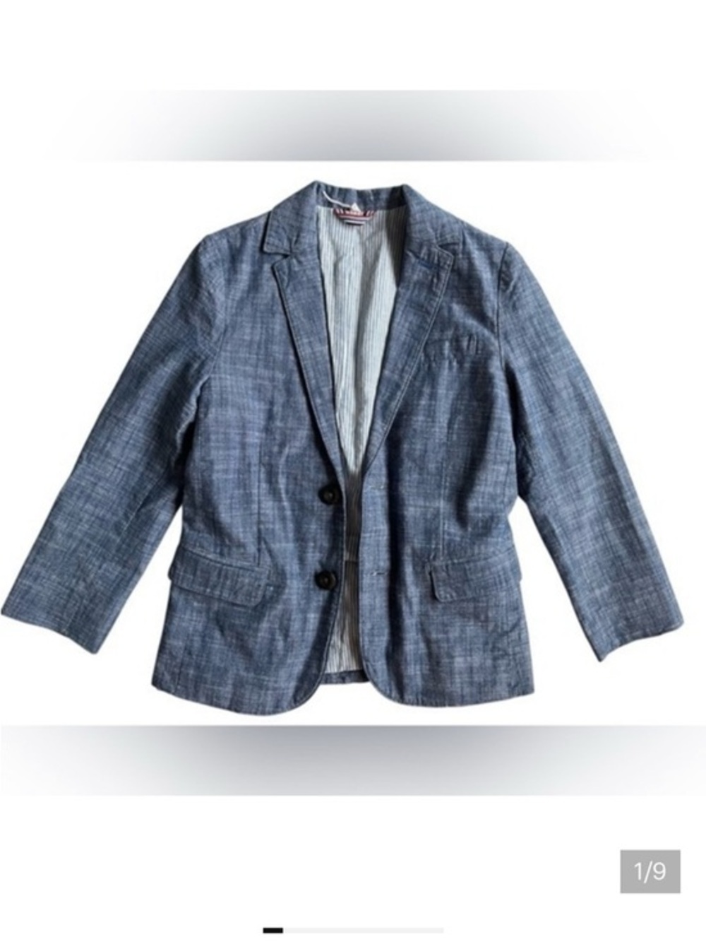 Boden Blue Blazer with Relaxed Silhouette